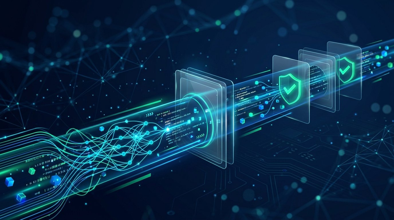 Diagrama de fluxo de testes integrados com inteligência artificial